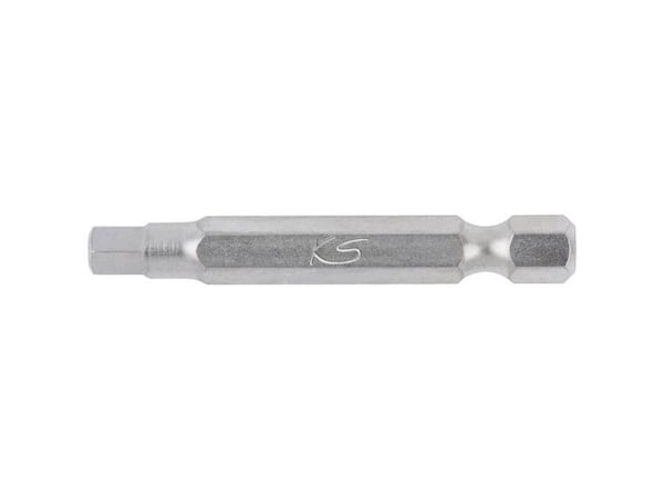 KS Tools 911.3580, kuusikulmainen (metrinen), nikkeli, DIN 3126, ISO 1173 - E 6.3, 50 mm, 20 g, 25.4 / 4 mm (1 / 4")