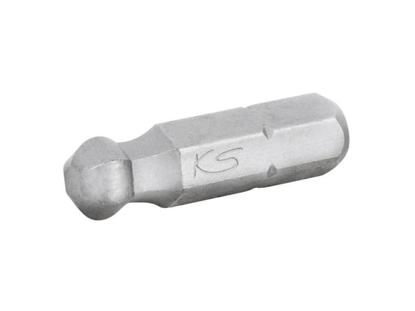 KS Tools 911.3707, Insex (metriska enheter), Nickel, DIN 3126, ISO 1173 - C 6,3, 25 mm, 40 g, 25,4 / 4 mm (1 / 4")