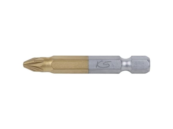 KS Tools 911.3644, Phillips-ruuvimeisseli, titaani, DIN 3126, ISO 1173 - E 6.3, 50 mm, 60 g, 25.4 / 4 mm (1 / 4")