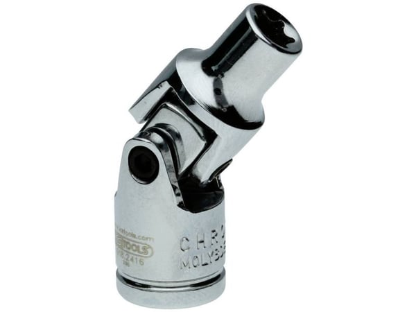 KS Tools 918.2416, Stikkontakt, 1/4", 1 hoder, Kromvanadiumstål, DIN 3120, ISO 1174, 25 g