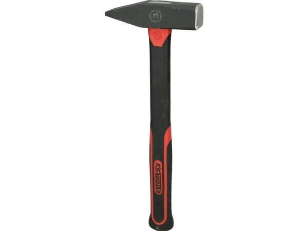 KS Tools 142.1403, Klinkehammer, Stål, Fiberglass, Svart, 33 cm, 750 g