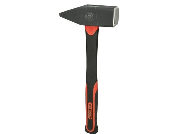KS Tools 142.1405, Klinkehammer, Stål, Fiberglass, Svart, 40 cm, 2,1 kg