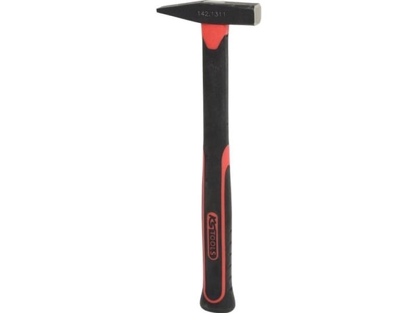 KS Tools 142.1311, Klinkehammer, Stål, Fiberglass, Svart, 26 cm, 180 g