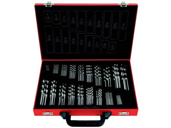 KS Tools 330.3640, Pora, Poranteräsetti, Oikeanpuoleinen kierto, Metalli, Muovi, Puu, 130°, Pikateräs (HSS-G)