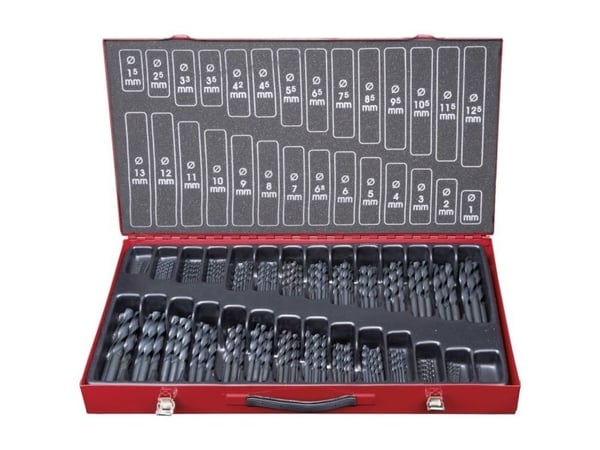 KS Tools 330.1650, Drill, Metall, Plast, Tre, Rolled High-Speed Steel (HSS-R), Svart