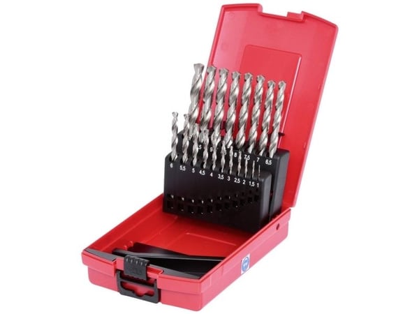KS Tools 330.2620, Pora, Poranteräsetti, Oikeanpuoleinen kierto, Metalli, Muovi, Puu, 118°, Pikateräs (HSS-G)