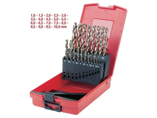 KS Tools 330.3620, Pora, Poranteräsetti, Oikeanpuoleinen kierto, Metalli, Muovi, Puu, 118°, Pikateräs (HSS-G)