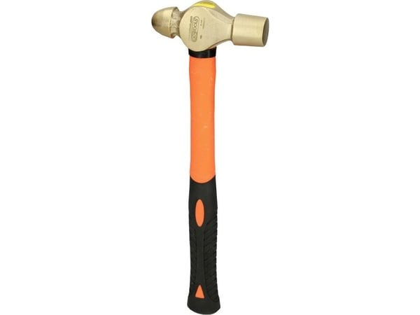KS Tools BRONZEplus, Kulhammare, Aluminiumbrons, Glasfibrer, Orange, Svart, brons, 310 mm, 450 g