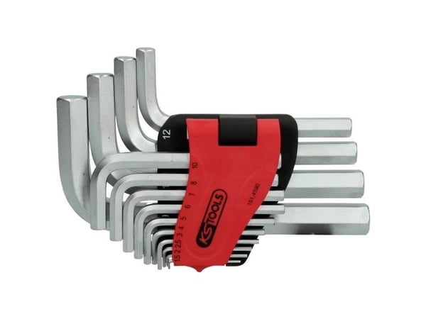 KS Tools 151.4590, 14 stykker, Stål, Kromfarget, DIN ISO 2936, 3,09 kg