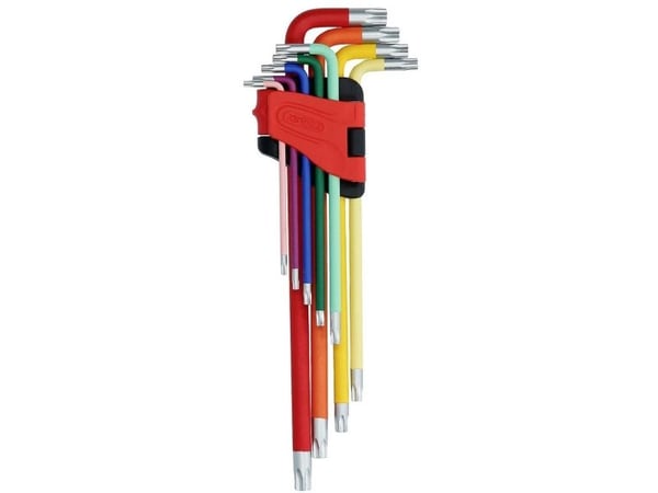 KS Tools 151.4760, Spoiler-torx, Metallisk, Stål, Kromfarget, 433 g, 9 stykker