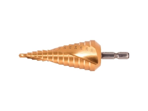 KS Tools 330.2345, Drill, Trinn Borekrone, Høyrehåndsrotasjon, 3 cm, 100 mm, Metall