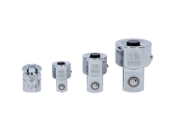 KS Tools 503.4286, Støpselsett, 4 hoder, Kromvanadiumstål, DIN 3120, ISO 1174, 270 g