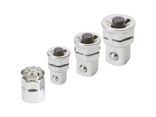KS Tools 503.4287, Støpselsett, 4 hoder, Kromvanadiumstål, DIN 3120, ISO 1174, 100 g