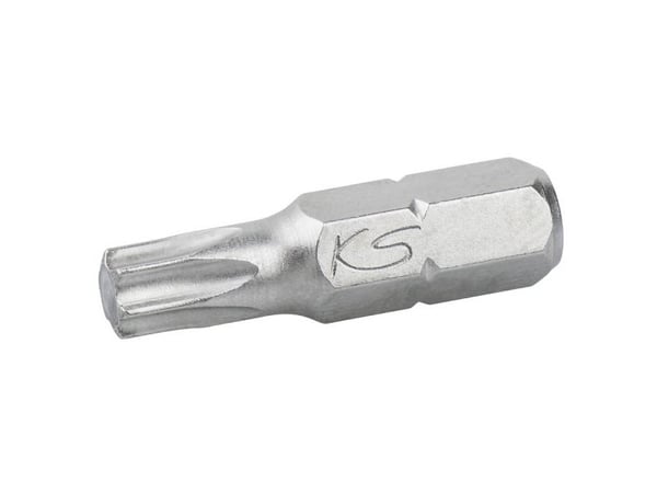 KS Tools 911.3689, 1 stykker, Torx, T25, Nickel, DIN 3126, ISO 1173 - C 8, 30 mm