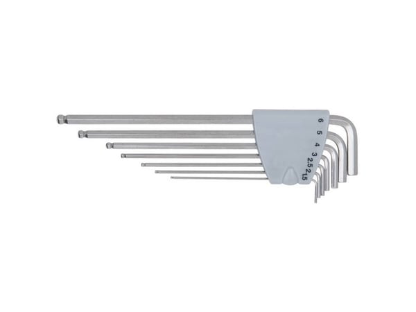 KS Tools 964.0515, 7 stykker, Rustfritt stål, DIN ISO 2936, 157 g