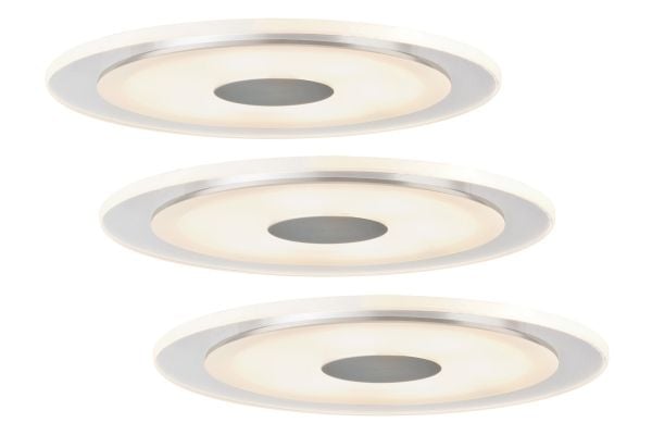 Paulmann 925.43, Indbygget lysplade, 3 pære(r ), LED, 18 W, 3000 K, Aluminium