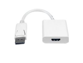 MicroConnect - Videoadapter - DisplayPort han til HDMI hun - hvid - 4K-tuki, aktiivinen
