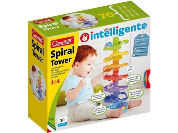 Quercetti Supertorn med spiral