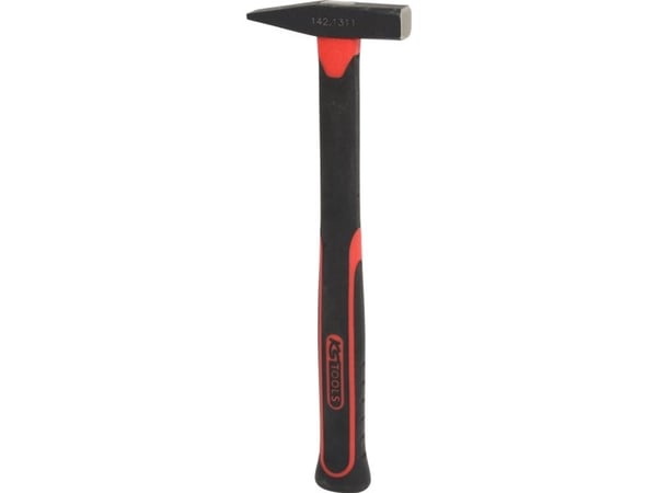 KS Tools 142.1311, Klinkehammer, Stål, Fiberglass, Svart, 26 cm, 180 g