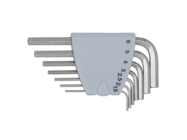 KS Tools 964.0315, 7 stykker, Rustfritt stål, DIN ISO 2936, 98 g