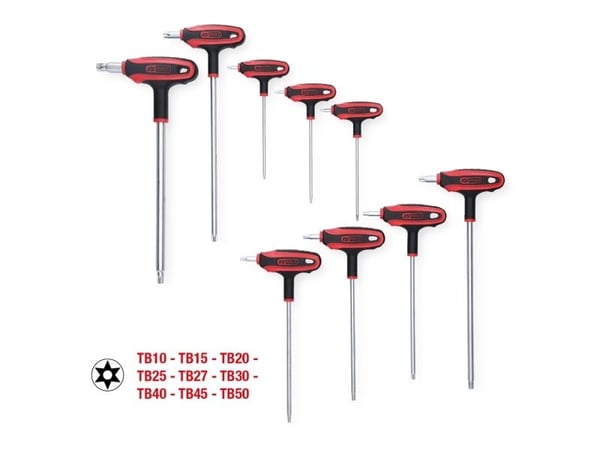 KS Tools 151.8160, L-torx-nøkkel, Metallisk, Kromvanadiumstål, 1,8 kg, 9 stykker