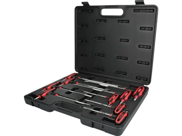 KS Tools 151.8160, L-torx-nøkkel, Metallisk, Kromvanadiumstål, 1,8 kg, 9 stykker