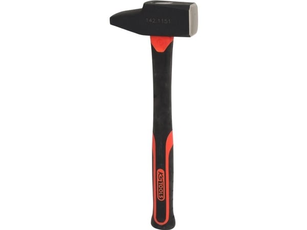 KS Tools 142.1151, Nithammare, Stål, Glasfibrer, Svart, Röd, 40,5 cm, 2,14 kg