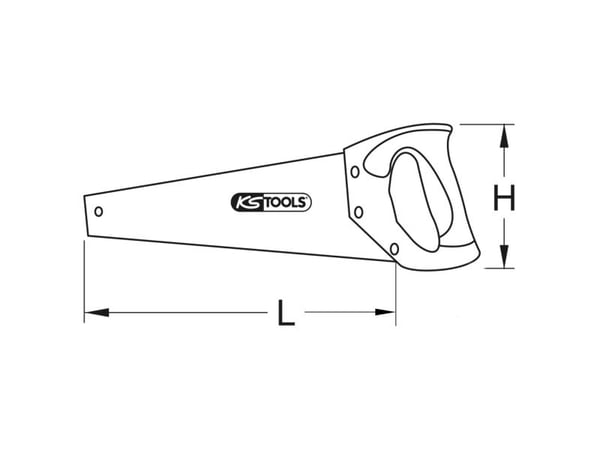 KS Tools BERYLLIUMplus, Grovt sagblad, Tre, Kobber, 70 cm, 120 mm, 770 g
