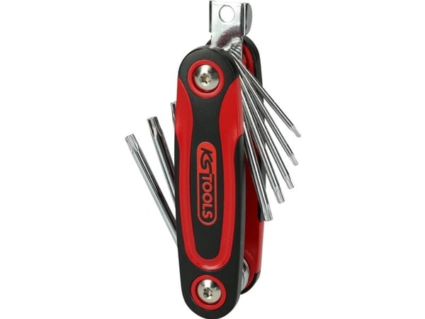KS Tools 158.3510, Spoiler-torx, Metallisk, Kromvanadiumstål, 300 g, 8 stykker
