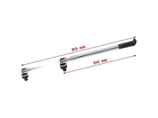 KS TOOLS teleskopspak med vendbar skralle 3/4 (918.1805)