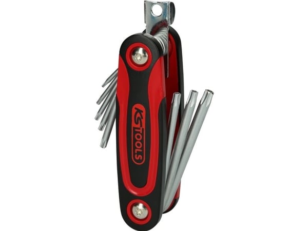 KS Tools 158.3530, L-torx-nøkkel, Metallisk, Kromvanadiumstål, 300 g, 8 stykker