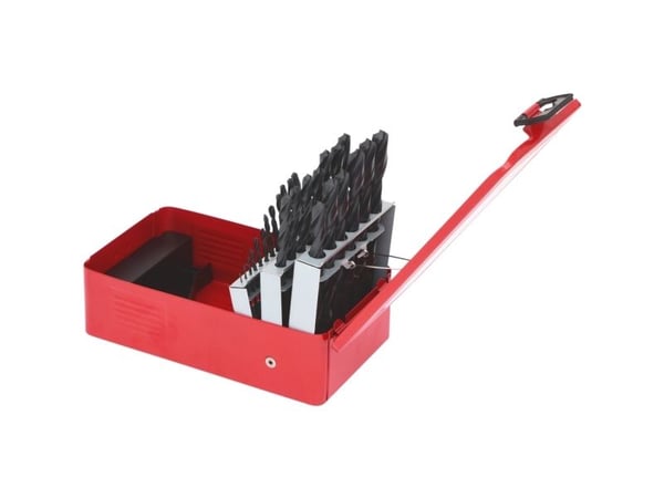 KS Tools 330.1613, Drill, Drill bit set, Høyrehåndsrotasjon, Metall, Plast, Tre, 118°, Rolled High-Speed Steel (HSS-R)