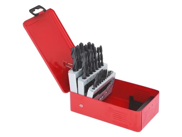 KS Tools 330.1613, Drill, Drill bit set, Høyrehåndsrotasjon, Metall, Plast, Tre, 118°, Rolled High-Speed Steel (HSS-R)
