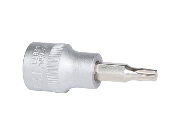 KS Tools 911.3871, Stikkontakt, 3/8", Metrisk, 1 hoder, T25, Kromvanadiumstål