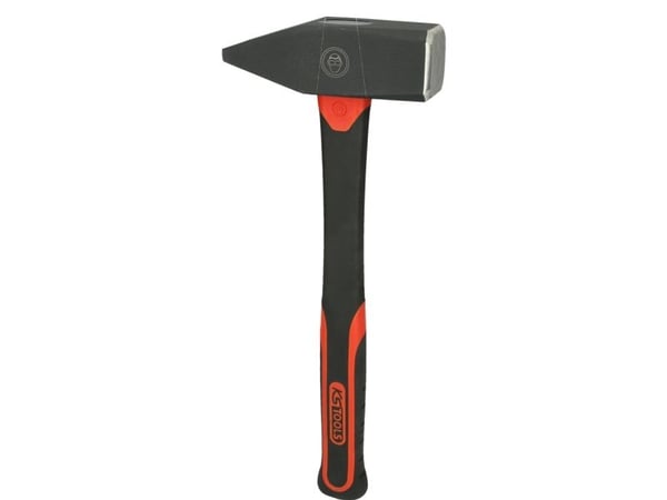 KS Tools 142.1405, Klinkehammer, Stål, Fiberglass, Svart, 40 cm, 2,1 kg