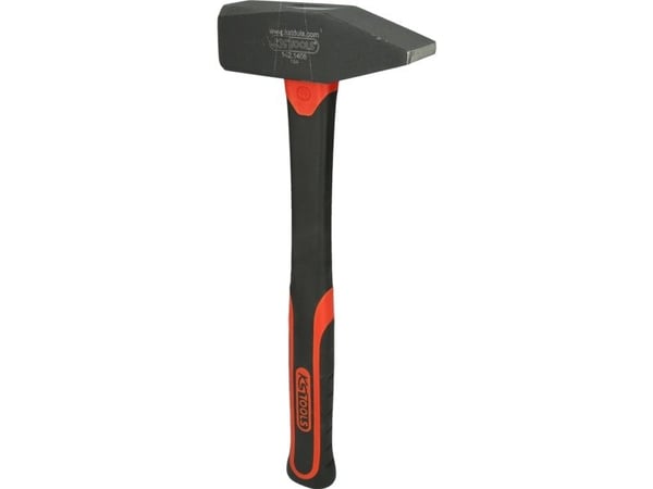 KS Tools 142.1405, Klinkehammer, Stål, Fiberglass, Svart, 40 cm, 2,1 kg