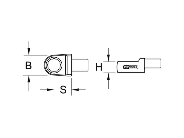 KS Tools 516.2419, Kromstål, Kromfarget, 14 mm, 125 g, 1 stykker
