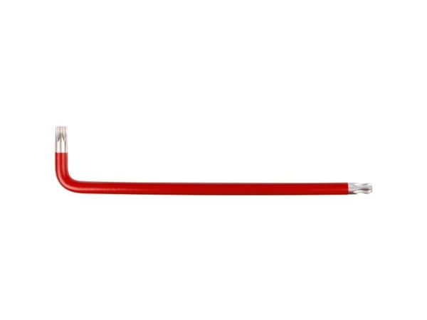 KS Tools 151.4279, L-torx-nøkkel, T50, Rød, Stål, 234 mm, 47 mm