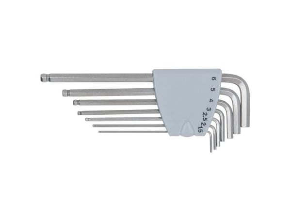 KS Tools 964.0415, 7 kpl, Ruostumaton teräs, DIN ISO 2936, 118 g