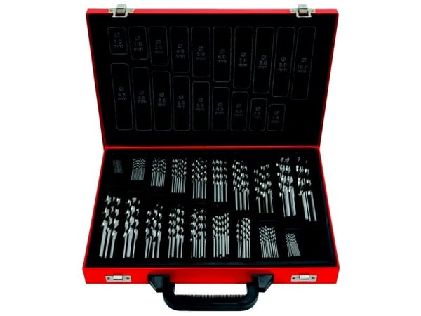 KS Tools 330.3640, Pora, Poranteräsetti, Oikeanpuoleinen kierto, Metalli, Muovi, Puu, 130°, Pikateräs (HSS-G)