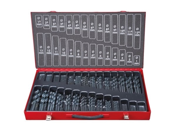 KS Tools 330.1650, Drill, Metall, Plast, Tre, Rolled High-Speed Steel (HSS-R), Svart