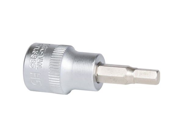 KS Tools 911.3865, Stikkontakt, 3/8", Metrisk, 1 hoder, Kromvanadiumstål, 5 mm