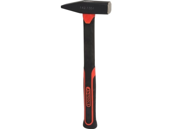 KS Tools 142.1351, Klinkehammer, Stål, Fiberglass, Svart, 32 cm, 590 g