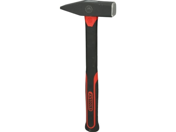 KS Tools 142.1403, Klinkehammer, Stål, Fiberglass, Svart, 33 cm, 750 g