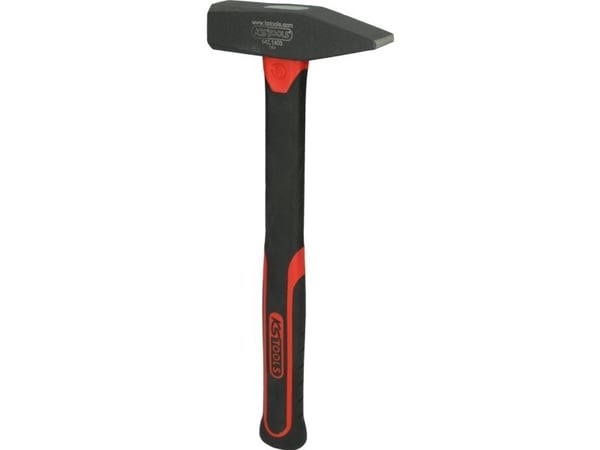 KS Tools 142.1403, Klinkehammer, Stål, Fiberglass, Svart, 33 cm, 750 g