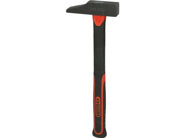 KS Tools 142.2046, Klohammer, Stål, Fiberglass, Svart, Rød, 32,8 cm, 600 g