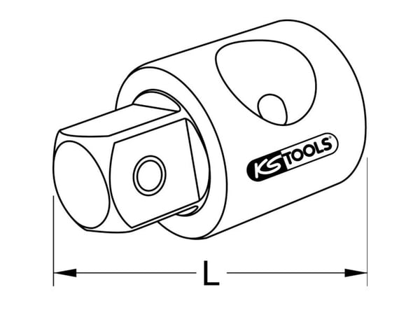 KS Tools 918.1261, Enkel enhet, Kromvanadiumstål, 70 g, 1 stykker