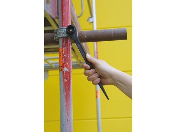 KS Tools 522.2427, Pin-skiftenøkkel, Svart, Kromvanadiumstål, Rett, 27 mm, 360 mm
