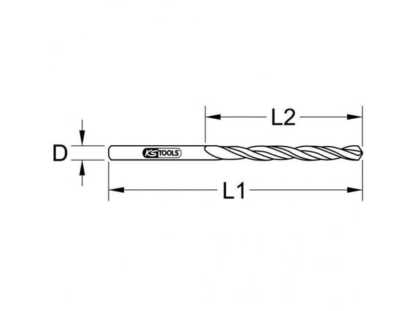 KS TOOLS HSS-G kierrepora, pitkä, 5.7mm, 10 kpl (330.7057)