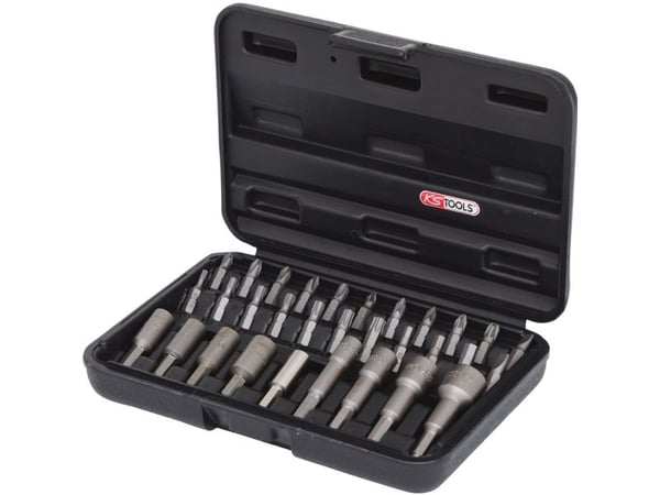 KS TOOLS 1/4" CLASSIC bit og innskruingsverktøysett, 31 deler (122.2100)